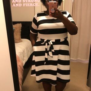Lane Bryant x Beauticurve Striped Dress